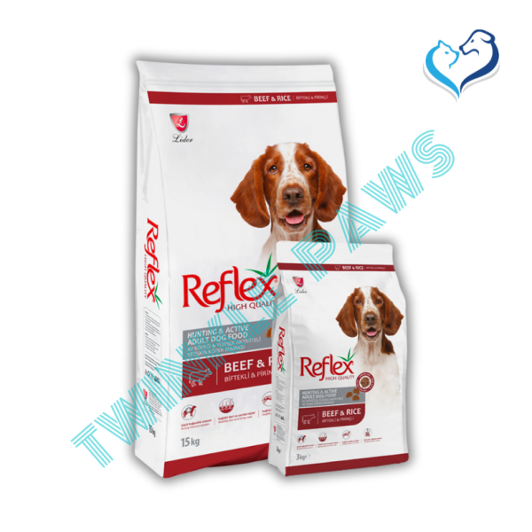 REFLEX High Quality Puppy Dog Food Beef & Rice