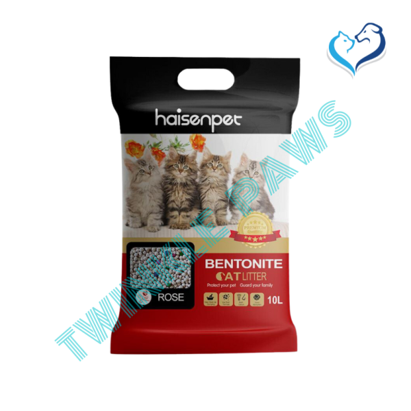 Haisen Pet Bentonite Cat Litter 10L / 8kg Rose Scented