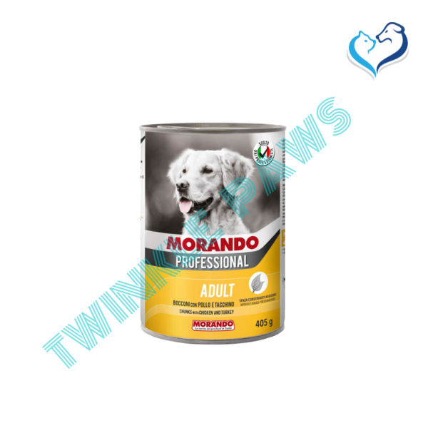 copy of Morando Professional Adult Dog Chunks With Chicken & Turkey 405g Can