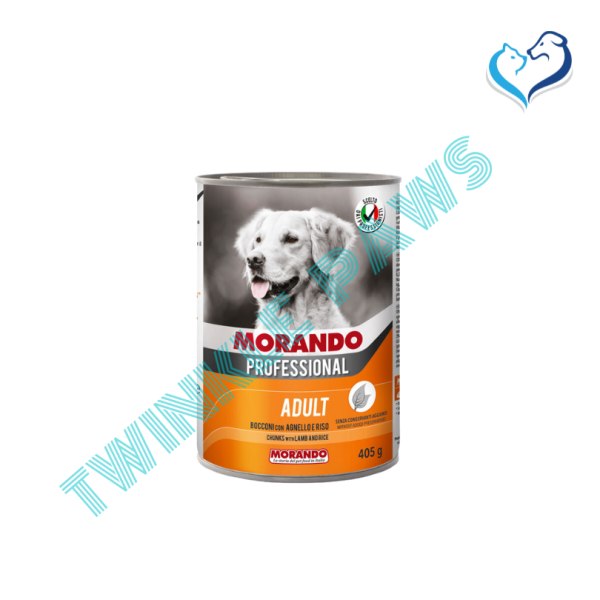 copy of Morando Professional Adult Dog Chunks With Lamb & Rice 405g Can