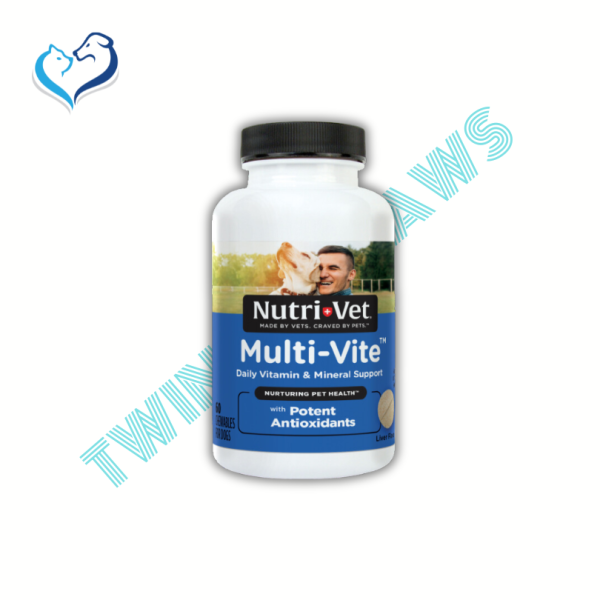 Nutri-Vet Multi-Vite Chewable Tablets Multivitamin For Dogs180 Count Liver Flavour
